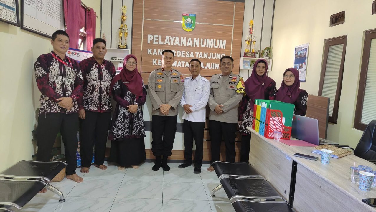 Kunjungan Kerja Kapolsek Pelaihari ke Desa Tanjung
