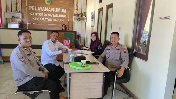 Kunjungan Kerja Kapolsek Pelaihari ke Desa Tanjung