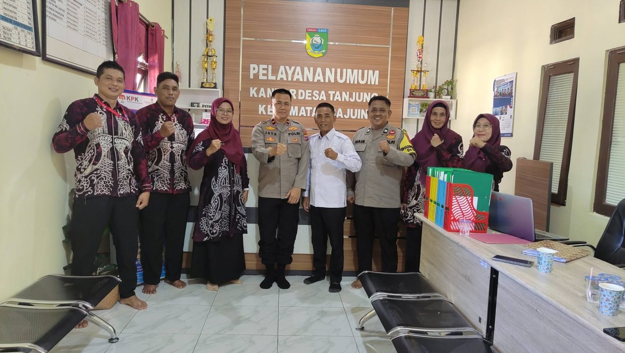 Kunjungan Kerja Kapolsek Pelaihari ke Desa Tanjung