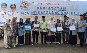Desa Tanjung sukses memborong empat penghargaan pada puncak peringatan Hari Keluarga Nasional (Harganas) ke-33